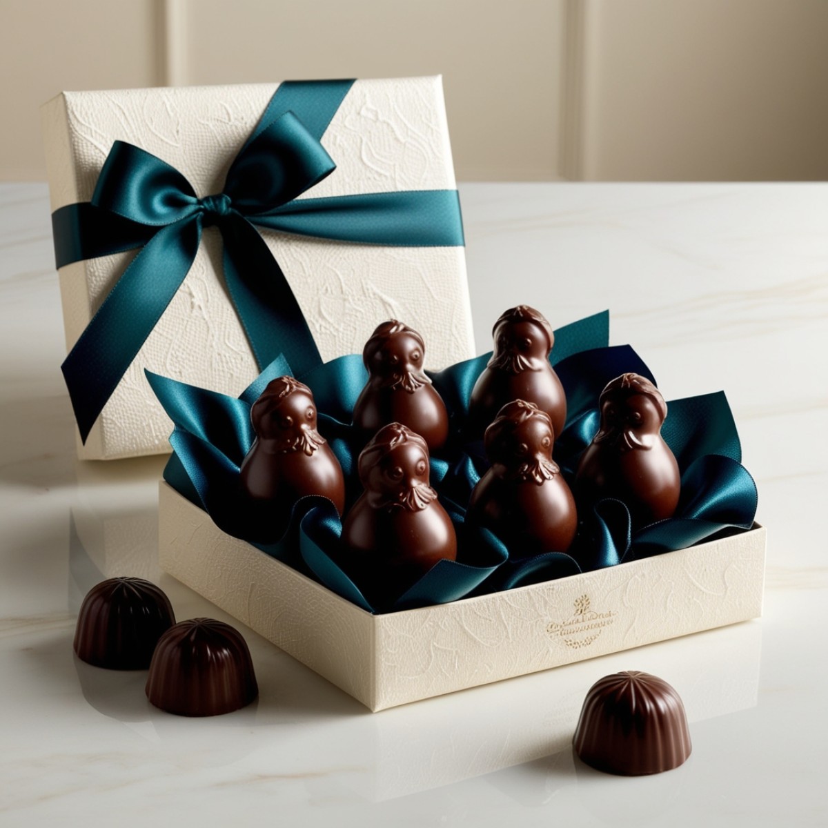 Chocolate candies cherry brandy set