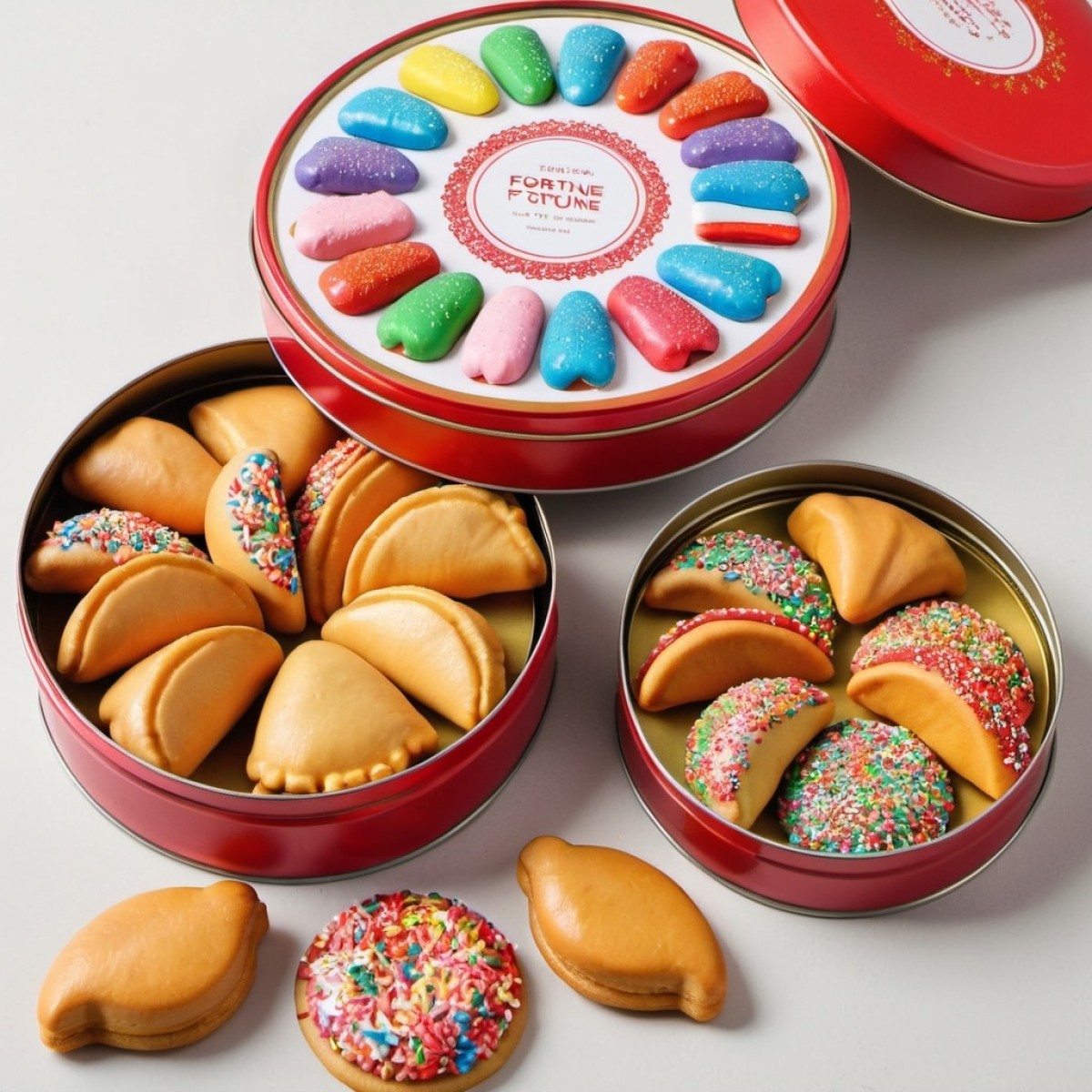 Gift box - Fortune cookies with sprinkles