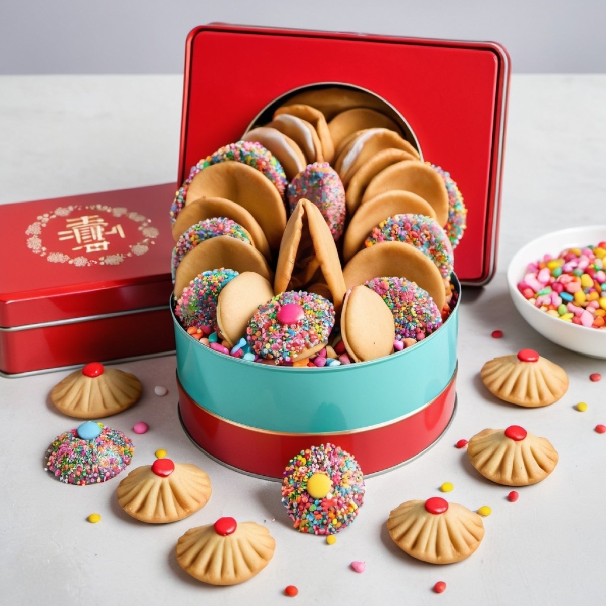 Gift box - Fortune cookies mix 48 pcs