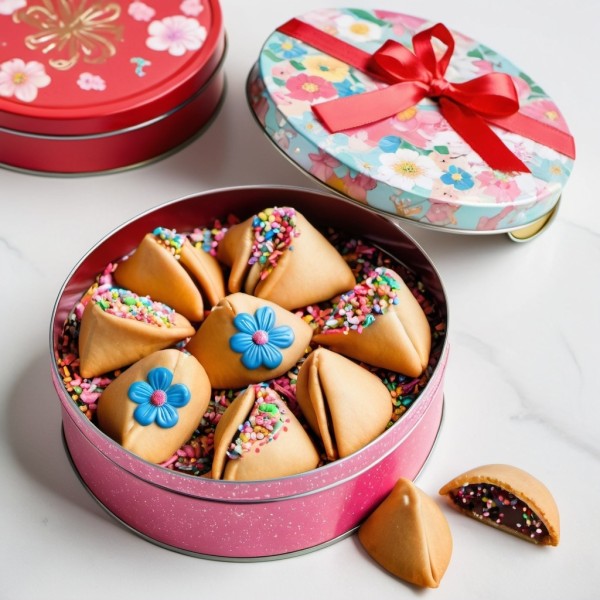 Fortune cookies classic with sprinkles